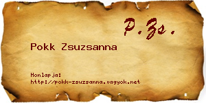 Pokk Zsuzsanna névjegykártya
